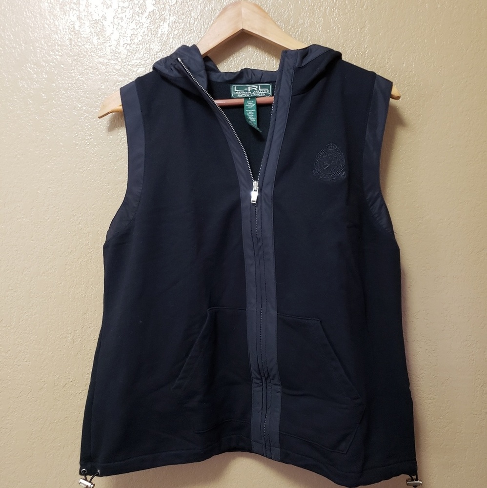Lauren Ralph Lauren Active Hooded Zip Up Vest